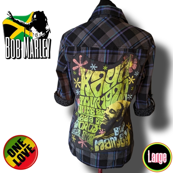 Bob Marley / Plaid ☀️ "1978" - Picture 1 of 10